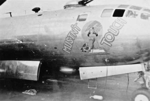 USAAF B29 Bomber Nose Art Mustn't Touch WW2 WWII 5x7 - Picture 1 of 1