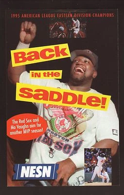 Boston Red Sox--Mo Vaughn--1996 Schedule--NESN/Continental Cablevision - Image 1 of 2