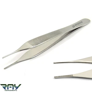 Pinzetta Micro Adson 12 cm pinza chirurgica per tessuti e medicazione pinza dentale medica - Foto 1 di 3