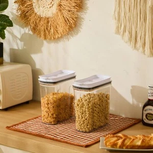 Cereal Organizer Set,Airtight Food Organizer with Lid 4 Liter/135.2 oz,Pack of 2 - Picture 1 of 9