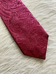 Corbata de seda estrecha PAUL SMITH cachemira tonal hecha en Italia nueva con etiquetas $125 USD - Imagen 1 de 7