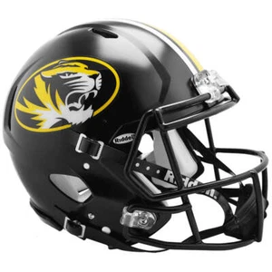 Missouri Tigers Anodized Black Riddell Speed Full Size Authentic Football Helmet - Picture 1 of 1