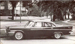 Postkarte 1957 Chrysler Windsor Limousine Händler Angebot unverpostet - Bild 1 von 2