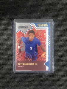 RARA ALLUMINAZIONE WILD CARD 2022 - TY TY WASHINGTON - SMASHING RED #'d/99 - Foto 1 di 3