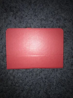GT-N8000 Samsung Galaxy Note 10.1 Funda Soporte Cuero Folio Rojo Foto 1 de 3