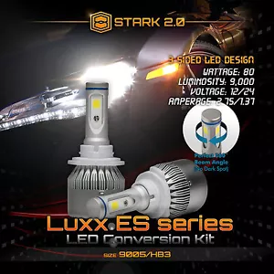 80W 9000LM Flip COB Chip LED Kit 6000K Headlight High Beam - 9005 HB3 (F) - Bild 1 von 10