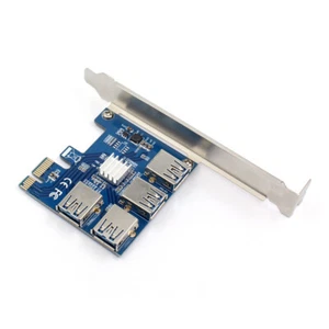 Riser Card PCI-E USB 3.0 PCIe Port Multiplier Card PCI Express PCIe 1 to 4 PCI-E - Picture 1 of 11