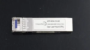 INTEGRA OPTICS SFP-W34-10-GD 1.25GB DDM WDM 1310NM 10KM SFP+ TRANSCEIVER MODULE - Photo 1/3