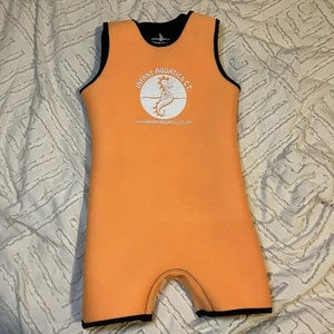 Warm Belly Wetsuits Orange Wetsuit Size medium (4-5T) Youth - Picture 1 of 8