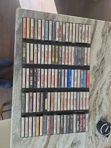 lot 100 Country music cassette tapes Cash Charles Haggarr Robbins Nelson Waylon - Picture 1 of 6