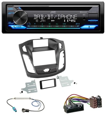 JVC Bluetooth MP3 USB DAB CD Autoradio für Ford Focus (DYB, 2011-2014) - Bild 1 von 4