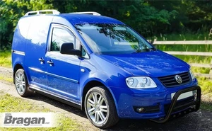 Side Bars For Volkswagen VW Caddy 2004 - 2010 BLACK Stainless Steel Step Skirts - Picture 1 of 4