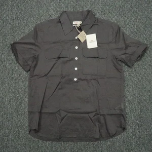 Faherty Shirt Damen Extra Small Washed Schwarz Uptown Kurzarm Bio Baumwolle - Bild 1 von 10