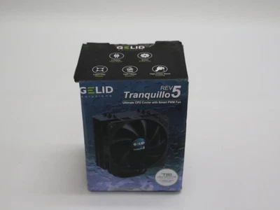 Gelid Solutions Tranquillo Rev 5 Ultimate CPU Cooler with Smart PWM Fan Black - Image 1 of 4