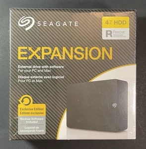 Seagate Expansion External Hard Drive 4TB HDD [ BLACK ] NEW - Picture 1 of 6