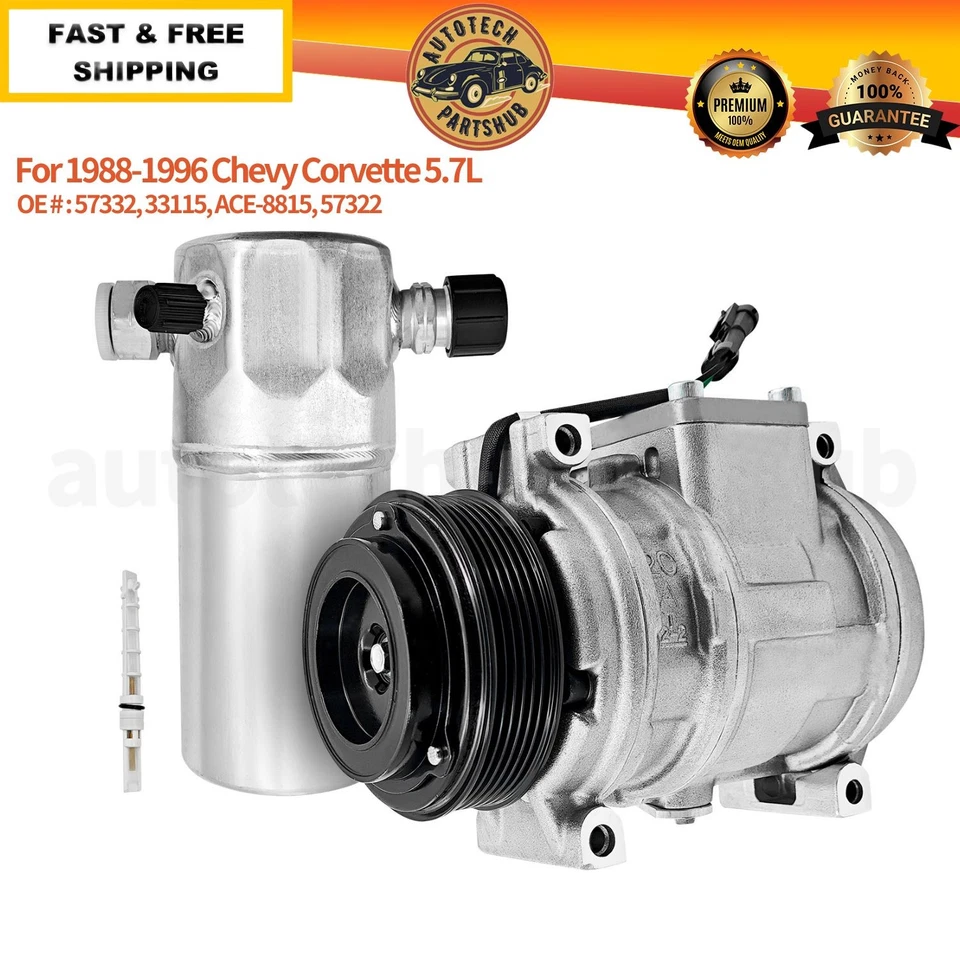 Kit de compresor de aire acondicionado Reman 57322 para Chevy Corvette 1988-1996 5,7 L Foto 1 de 4