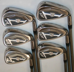 Wilson Staff D7 irons 7-GW + SW with UST Mamiya Recoil 460 regular flex shafts - Picture 1 of 8