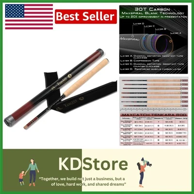 Lightweight Maxcatch 12ft Tenkara Fishing Rod with Swivel Tip and Cork Handle - Image 1 of 4
