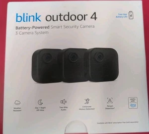 2024 Blink Outdoor 4 (4th Gen) 3 Camera Wireless HD Home Security System Kit NEW - Picture 1 of 4