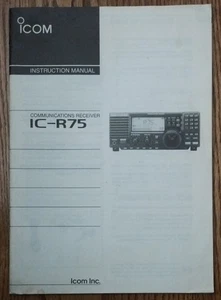 ICOM IC-R75 R75 Receiver Original Factory Instruction Manual - Picture 1 of 1