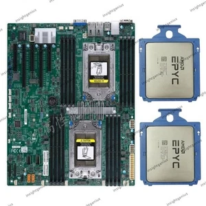 Supermicro H11DSI Motherboard REV 2.0 + 2x AMD EPYC 7551 CPU Processor Combos - Afbeelding 1 van 3