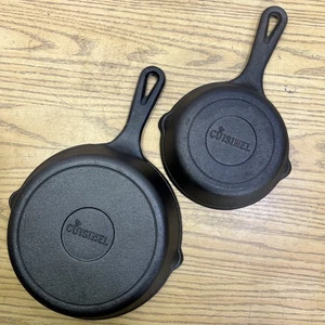 Cuisinel Gusseisen Pfanne Griff Pfanne mit 2 Ausgießer 8” und 6” - Bild 1 von 23