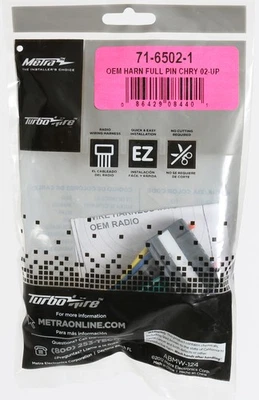 OEM Wire Harness Metra Turbowire Dodge Chrysler Jeep 2002-2010  - Part 71-6502-1 - Imagem 1 de 3