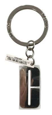 Clinique Letter C Key Chain Key Ring Silver Tone 3.5” - Image 1 of 2