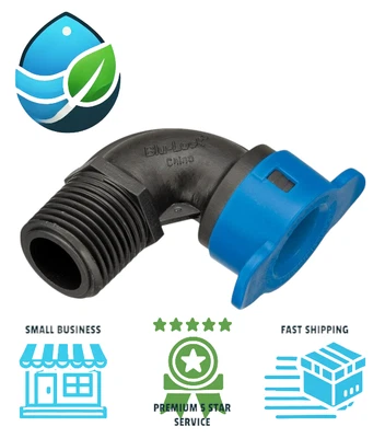 Orbit 31970H Outdoor Blu-Lock Plastic Elbow 1/2" Inch MPT Male for Irrigation - Image 1 of 4