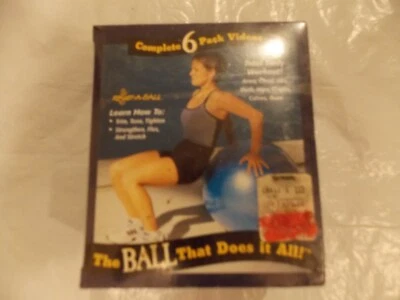 WANNA BALL EXERCISE??? RESIST-A-BALL 6 VIDEO TOTAL BODY WORKOUT JUST...$5.99!!! - Image 1 of 2