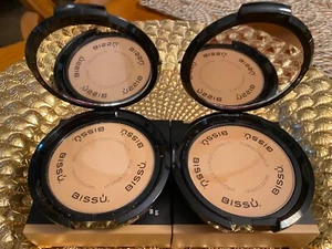 LOT OF TWO 2 BISSU PROFESSIONAL POWDER MAKEUP # 8 WHEAT NEW BEAUTY FACE PRESSED - Picture 1 of 11