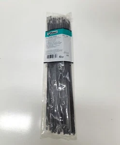 100 Panduit MLTFC4S-CP316 Fully Coated 14.3" Metal Locking Cable Ties 316 SS - Picture 1 of 2