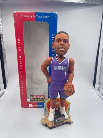 NBA Bobblehead Chris Webber Bobblehead Sacramento Kings Purple Jersey All star Cover