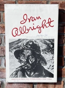 Color Lithograph By Magic Realism Artist Ivan Albright. Signed. Heavy The Oar... - Picture 1 of 12