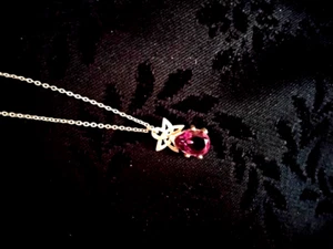 STAR WITH PURPLE AMETHYST PENDANT FROM SCOTLAND - Picture 1 of 3