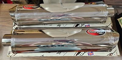 Silenciador Scorpion Slip-On Ovalado Acero Inoxidable 2006-2007 Kawasaki Ninja ZX-14 Foto 1 de 4