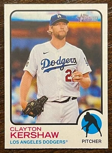 2022 Topps Heritage High Number Clayton Kershaw Image Variation Short Print #725 - Picture 1 of 2