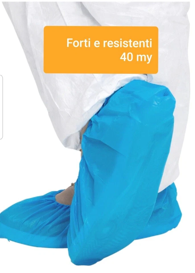 500 COPRISCARPE COPRISCARPA CALZARI BLU MONOUSO USA E GETTA SPOGLIATOIO - Immagine 1 di 1