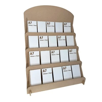 WOODSORTS Collapsible 6mm MDF Display Stand, 45cm Wide Craft Fair, POS, Card Display