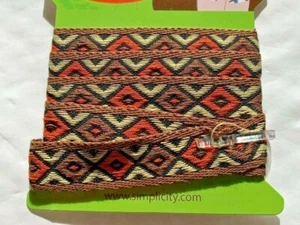 Navaho Indian Style Ribbon 1 Metre Length - Picture 1 of 2
