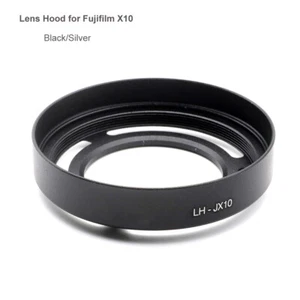Metal Curved Lens Hood Shaded for Fujifilm fuji FinePix X10 Camera - Picture 1 of 32