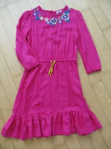 MINI BODEN Kleid * pink * mit Stickerei und 3/4-Ärmeln * Gr. 9-10Y * Gr. 140 - Bild 1 von 2