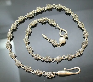COLLAR LAARIAT DE PLATA ESTERLINA MICHAEL DAWKINS PERLAS GENUINAS - Imagen 1 de 5