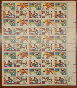 Scott #2048/51...13 centavos... Juegos Olímpicos '84... Hoja de 50 - Imagen 1 de 5