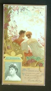 Chromo Lefèvre Utile LU Sandrini Emma Personnage Célèbre Danseuse étoile 1900 - Picture 1 of 2