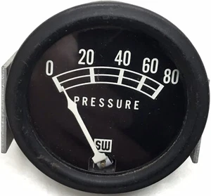 Vintage Jeep CJ Oil Pressure Gauge Stewart Warner  - Picture 1 of 9