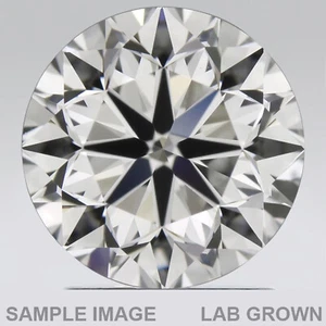 Round Cut Lab Grown CVD Diamond E Color, VS1 Clarity 0.26 Ctw - Picture 1 of 3