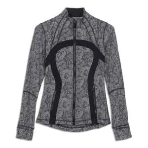 Lululemon Define Jacket Herringbone Rose Black Gray Size 10 - Picture 1 of 9