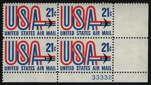 #C81 21c EE. UU. y Jet, bloque de placas [33332 LR] como nuevo **CUALQUIER 5 = ENVÍO GRATUITO** - Imagen 1 de 1