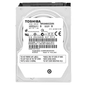 Hard Drive Toshiba MK6465GSXN 640GB 8MB Cache 5400RPM SATA II 2.5" Inch - Picture 1 of 5